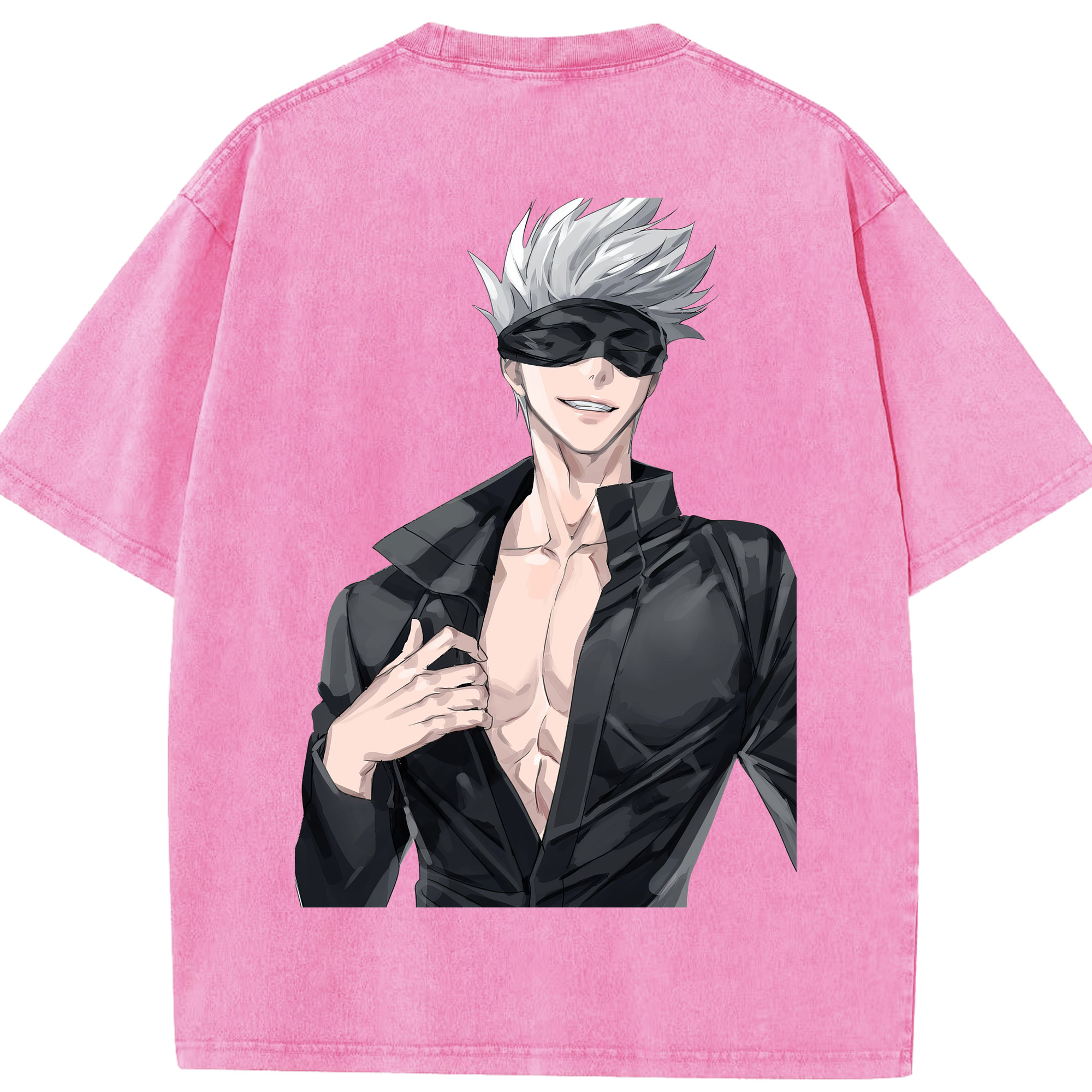 （画像用） 呪術廻戦 Jujutsu Kaisen 綿100% ヴィンテージ風 半袖Tシャツ（背面プリント）